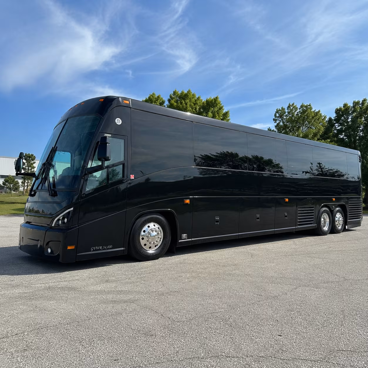 kent charter bus services exterior